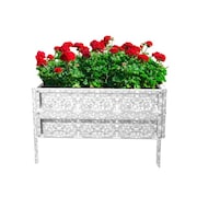 NATURE SPRING Raised Garden Bed Plant Holder Kit with Adjustable Galvanized Iron for 14.25" L x 13.5" W x 5.5" H 295633OVU